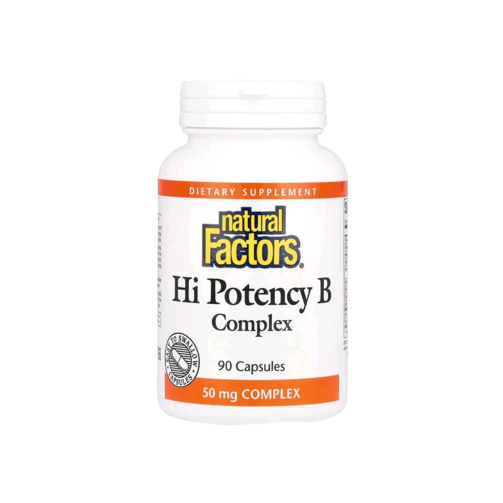 Natural Factors Hi Potency B Complex 90 Capsules