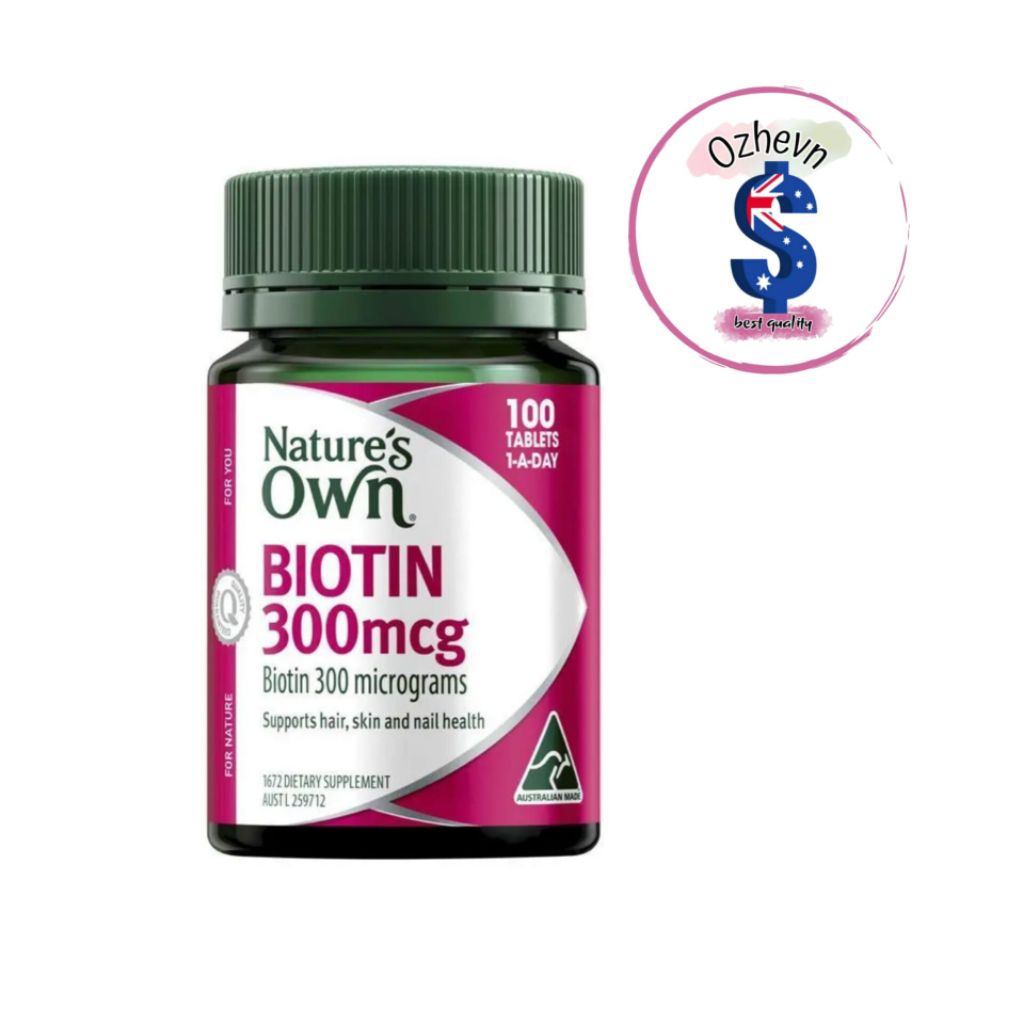 Nature's Own Biotin 300mcg 100 Tablets