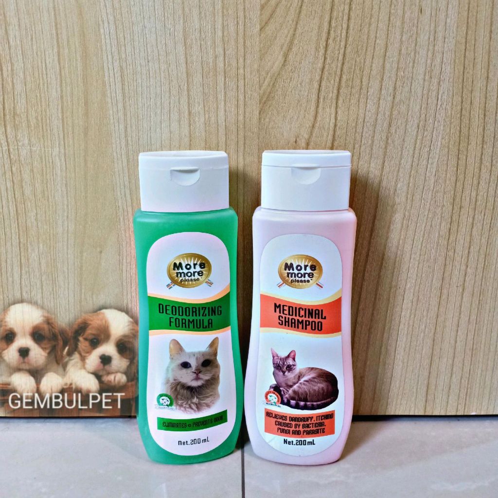 Shampoo Kucing More More Please Medicinal & Deodorizing Formula 200ml