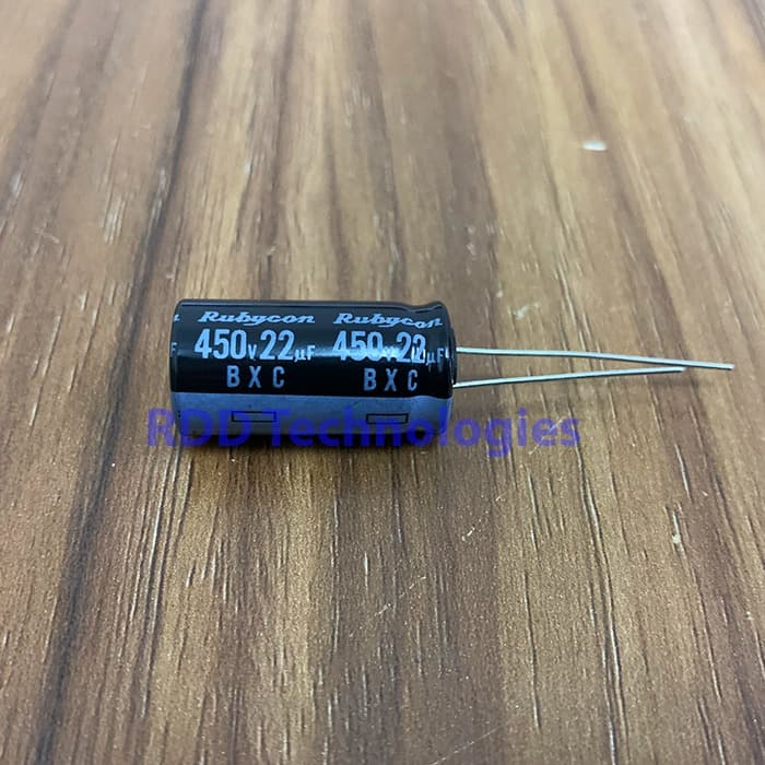 Capacitor 22uF/450V Rubycon BXC