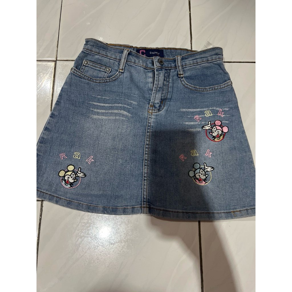 rok jeans anak