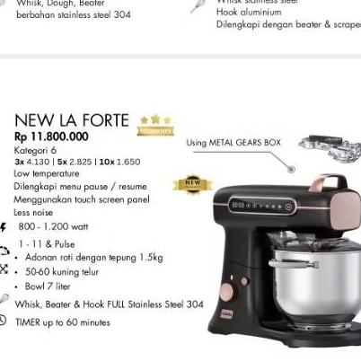 mixer laforte signora 7 lt