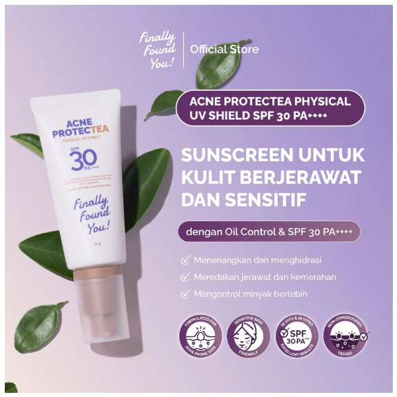 Finally Found You! Acne ProtecTea Physical Sunscreen SPF 30 PA++++
