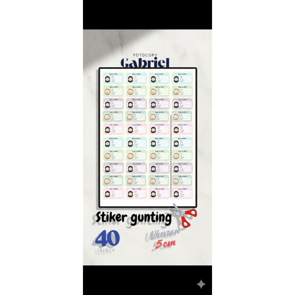 stiker gunting