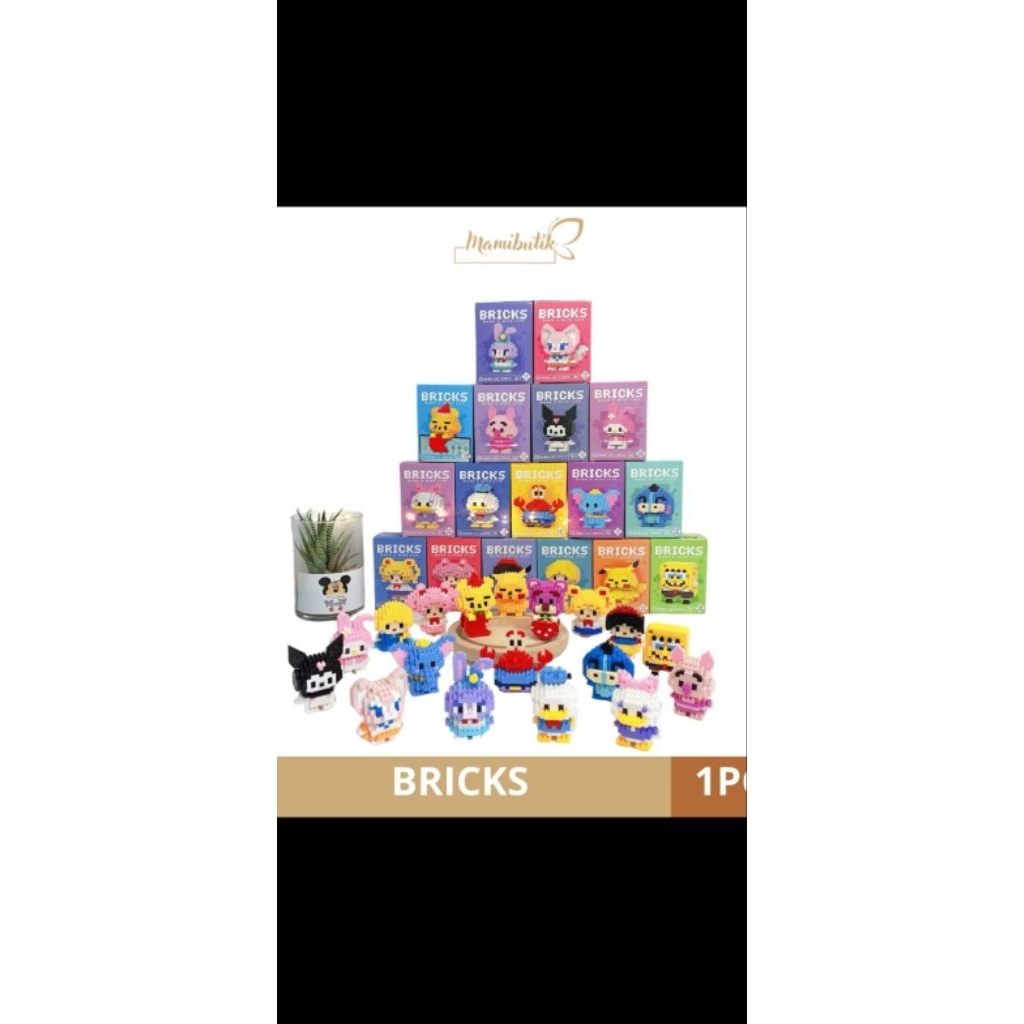 BRICKS Karakter Lucu Mini