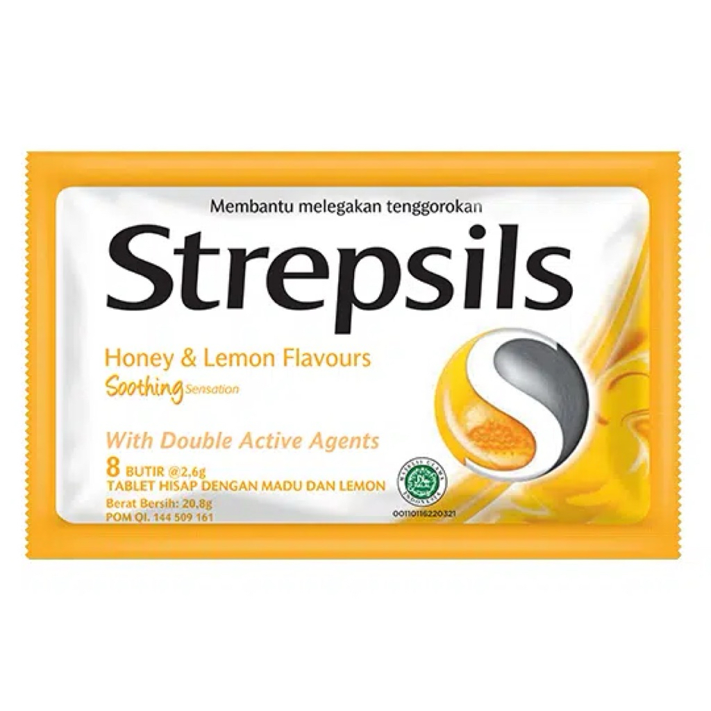 STREPSIL HONEY DAN LEMON 8 TABLET