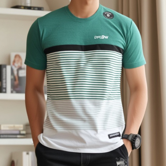 Kaos Pria DFLOW Original Katun Combed Termurah