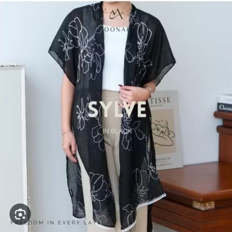 Kain Bordir Black In Outer