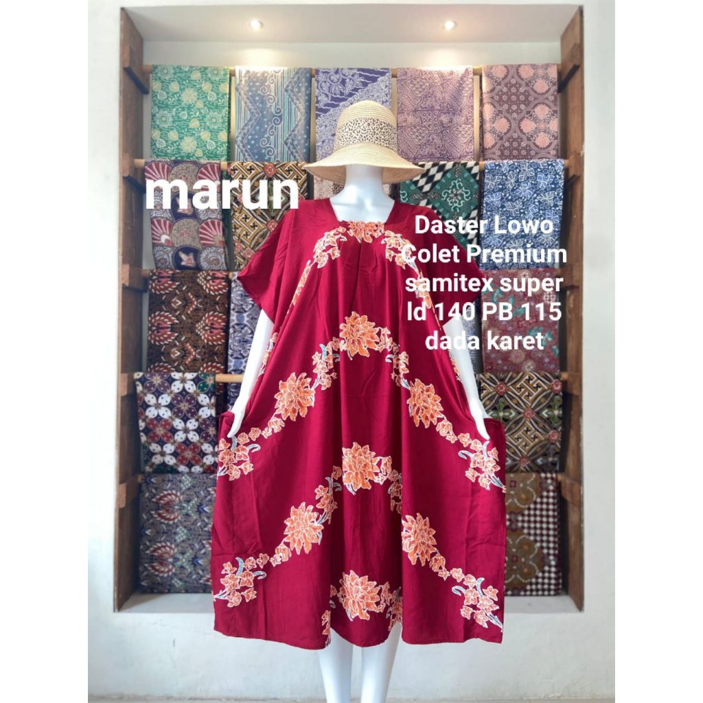 Daster Lowo Colet Bunga Batik Cap Premium