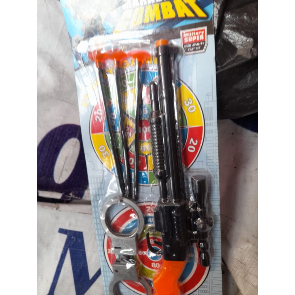 mainan tembak pistol peluru