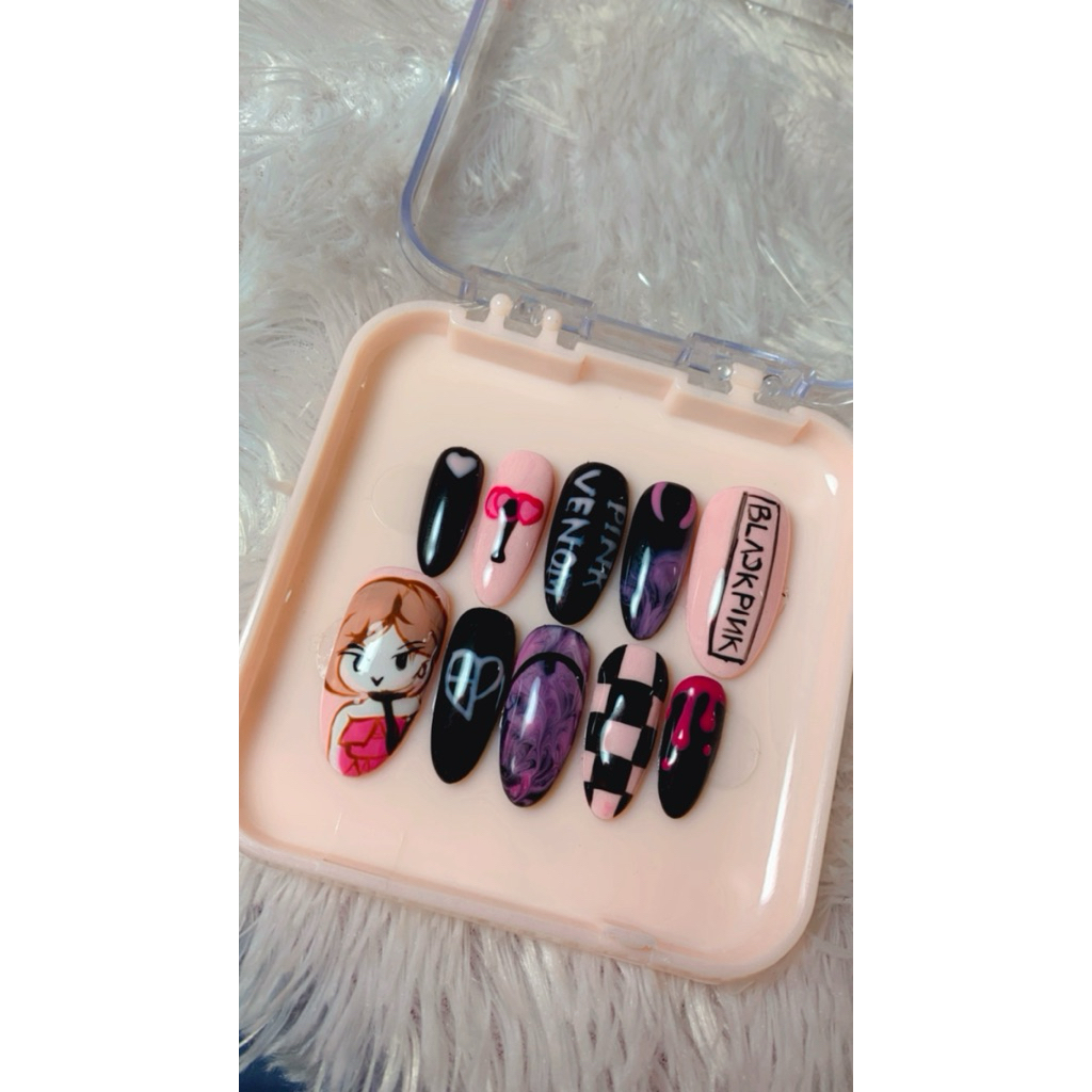 Pressonnails/kukupalsuBlackPink