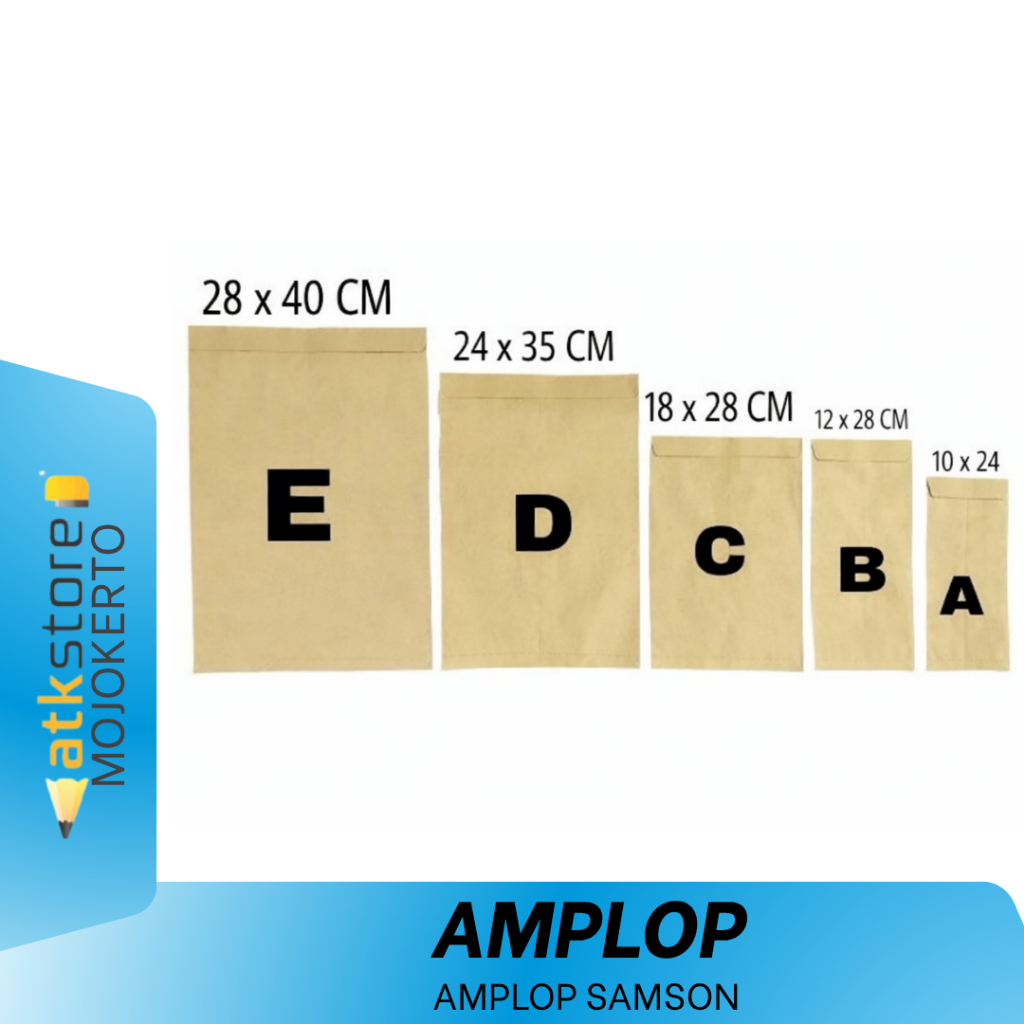 Amplop Samson isi 100 Lembar Ukuran A B C D E