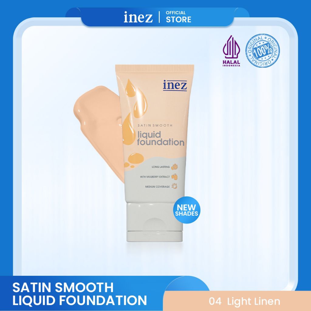 satin smooth liquid foundation light linen