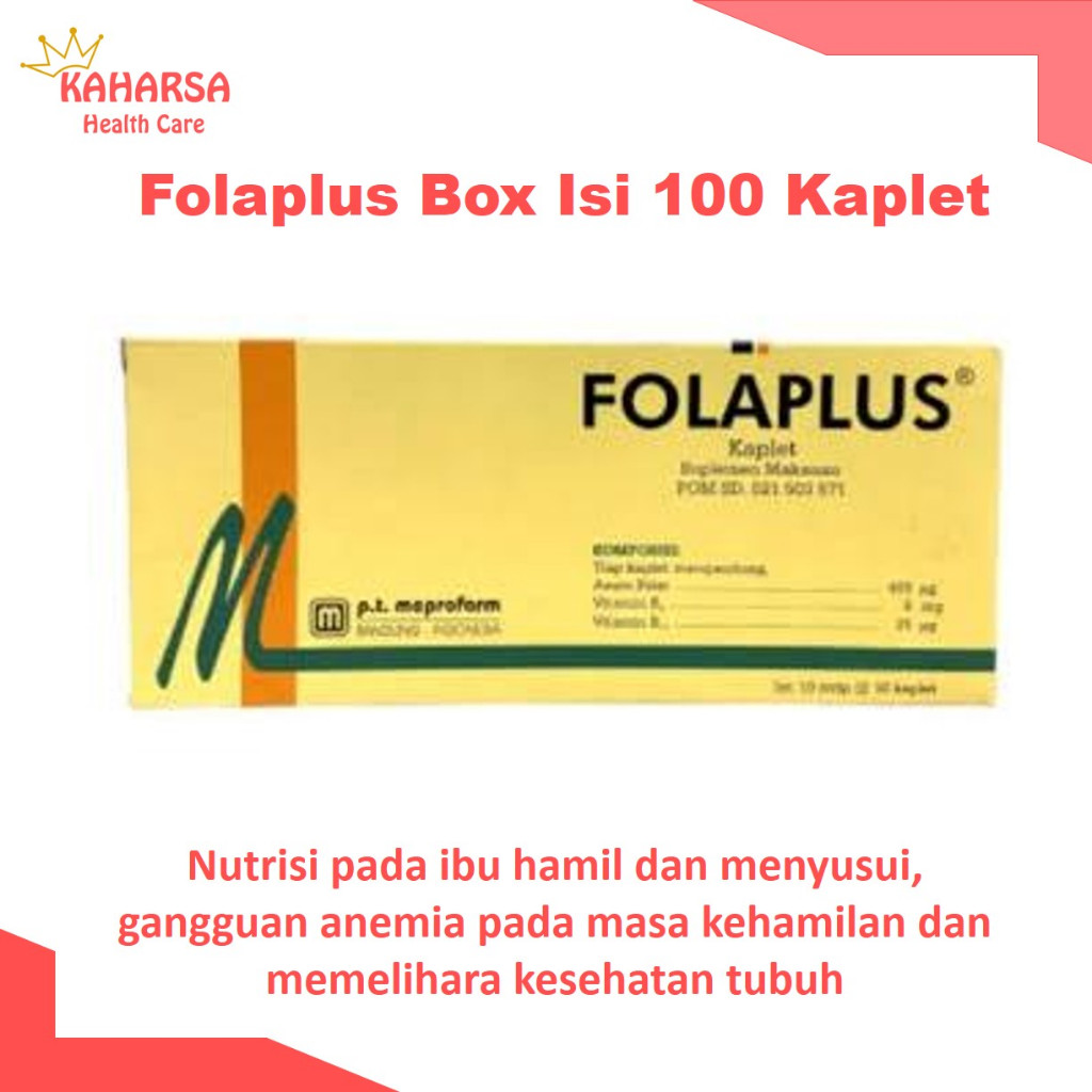 Folaplus Box Isi 100 Kaplet