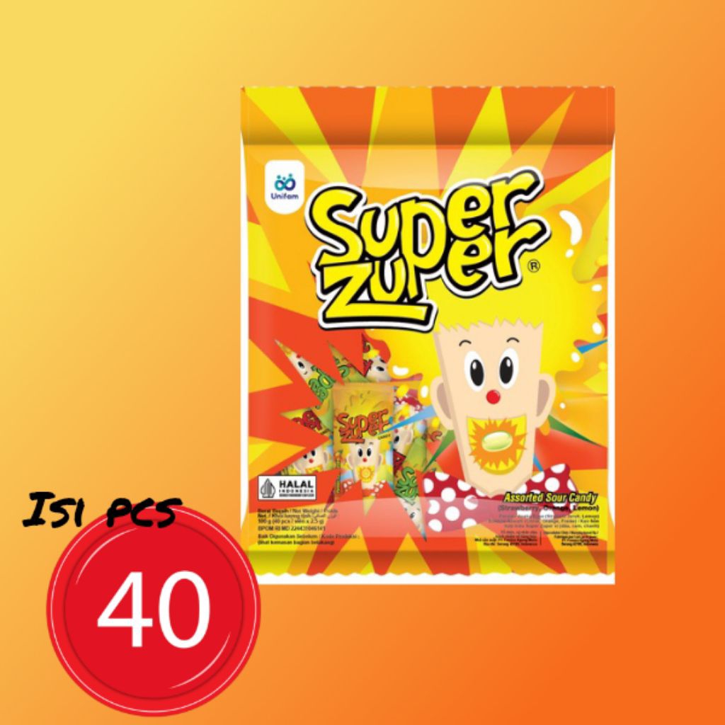 SUPER ZUPER CANDY | BAG ISI 40 PCS