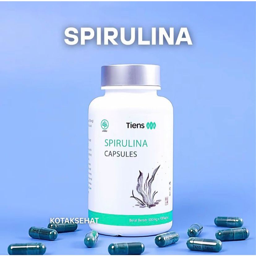 Spirulina Tiens 100 Kapsul - Original