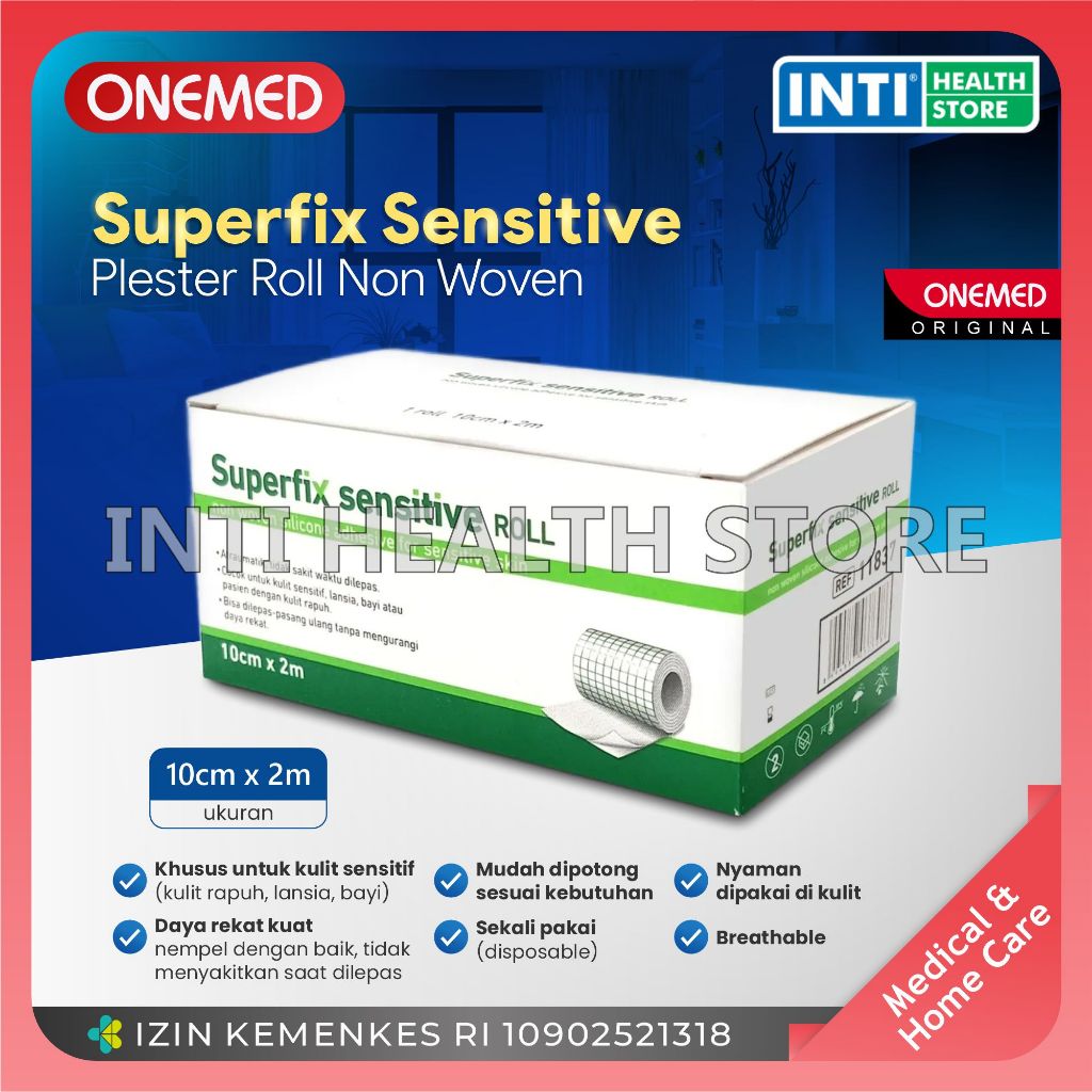 Onemed | Superfix Sensitive Roll | Plester Roll Non Woven