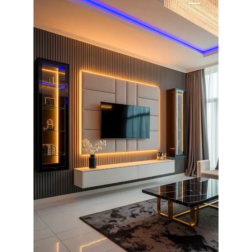 Backdrop tv terpasang harga permeter