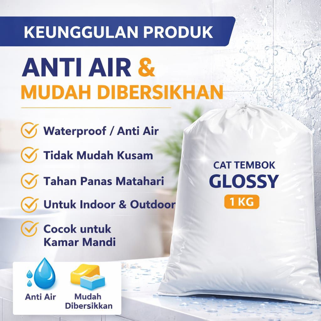 cat tembok 1kg glossy