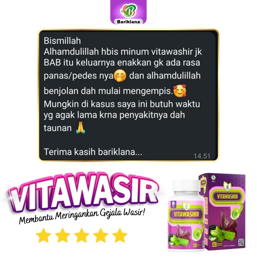 Vitawashir kapsul ambeien