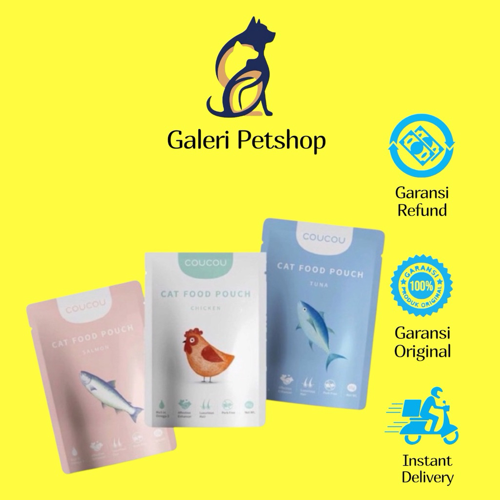 Makanan Kucing Basah COUCOU POUCH 85g