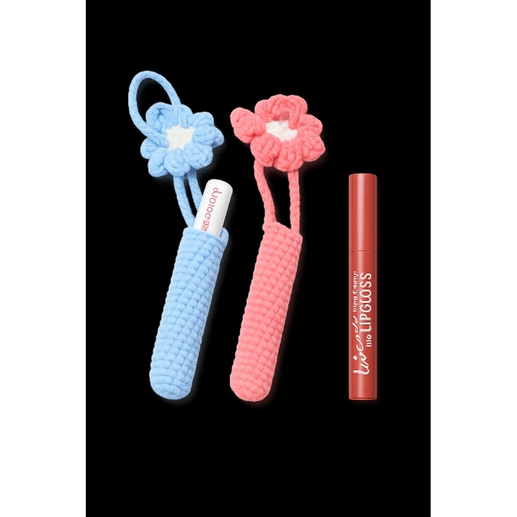 pouch lispstik rajutan cover balsem