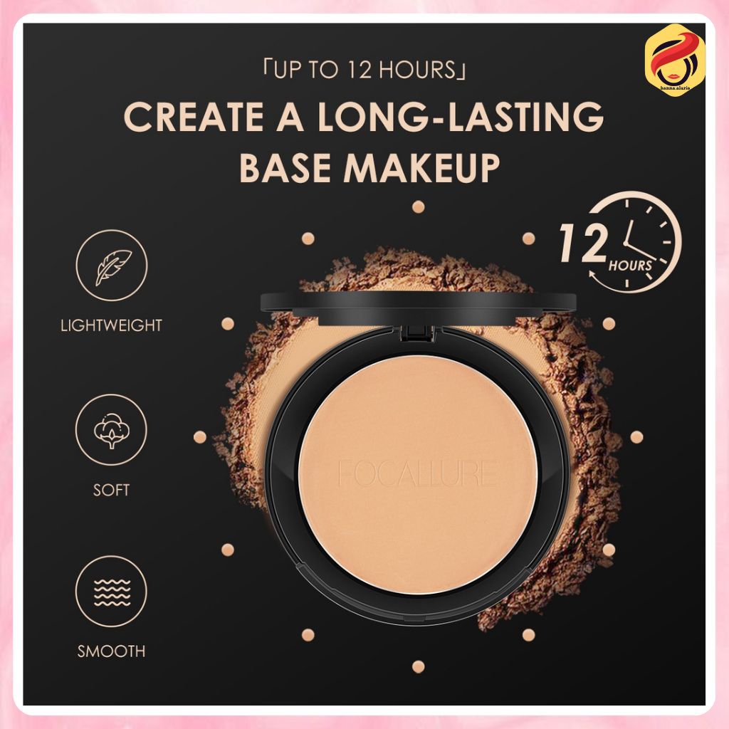 FOCALLURE Oil-control Pressed Powder