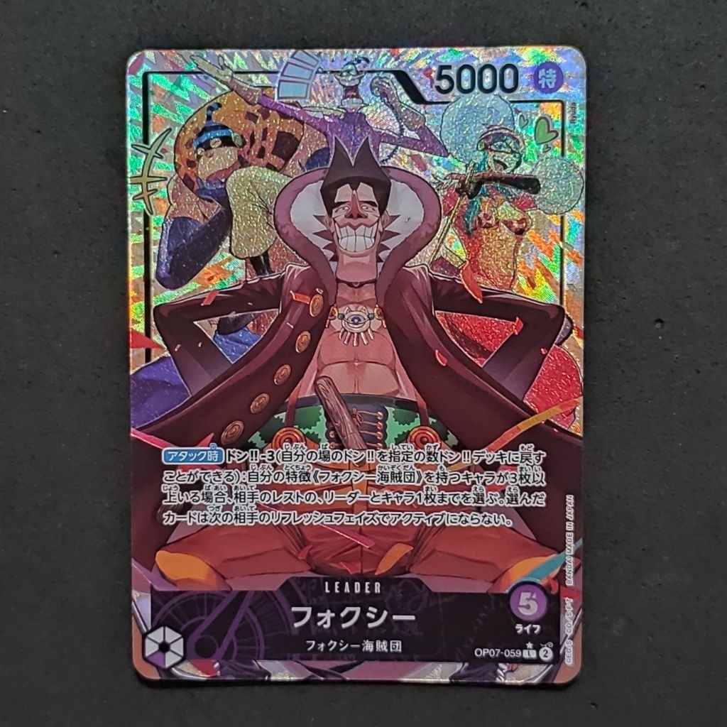 Foxy OP07-059 Parallel Leader TCG One Piece Japanese