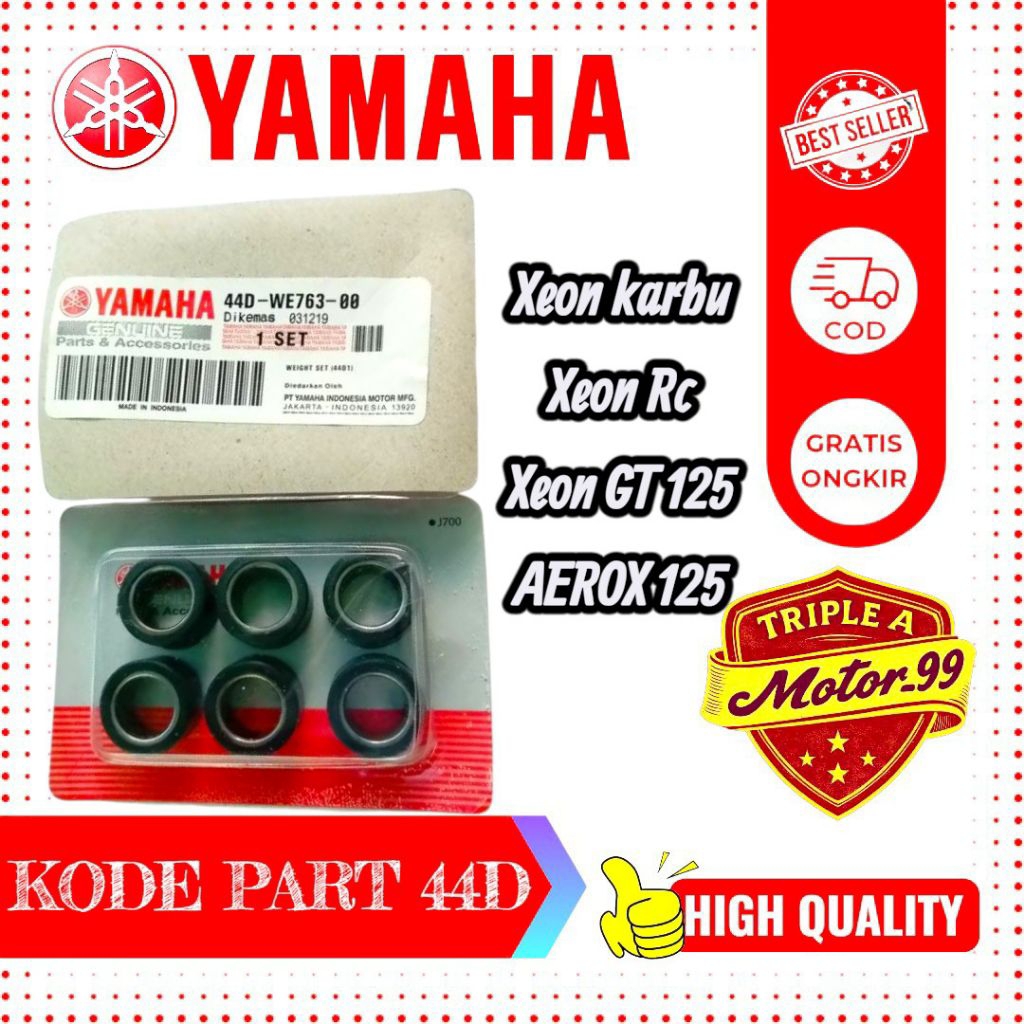 ROLLER SET YAMAHA XEON KODE 44D HIGH QUALITY