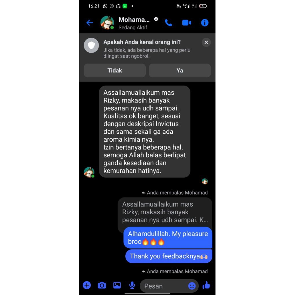 INVOICE PESANAN KAK RISKI