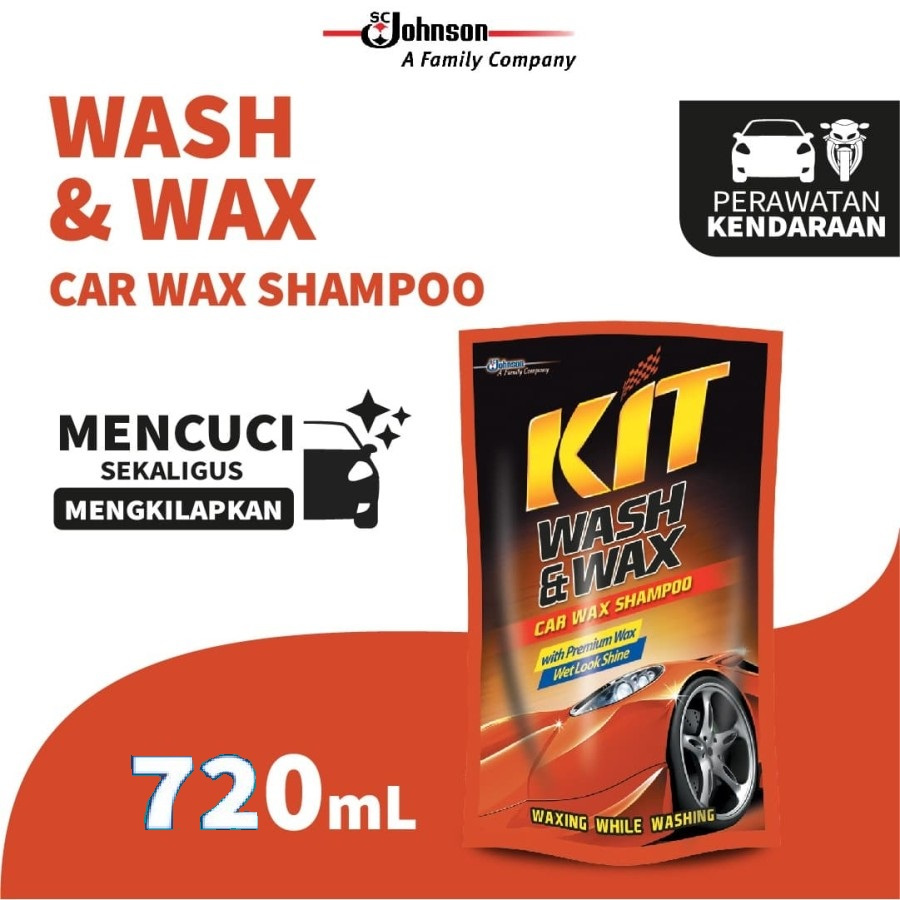 KIT WASH & WAX POUCH 720 ML