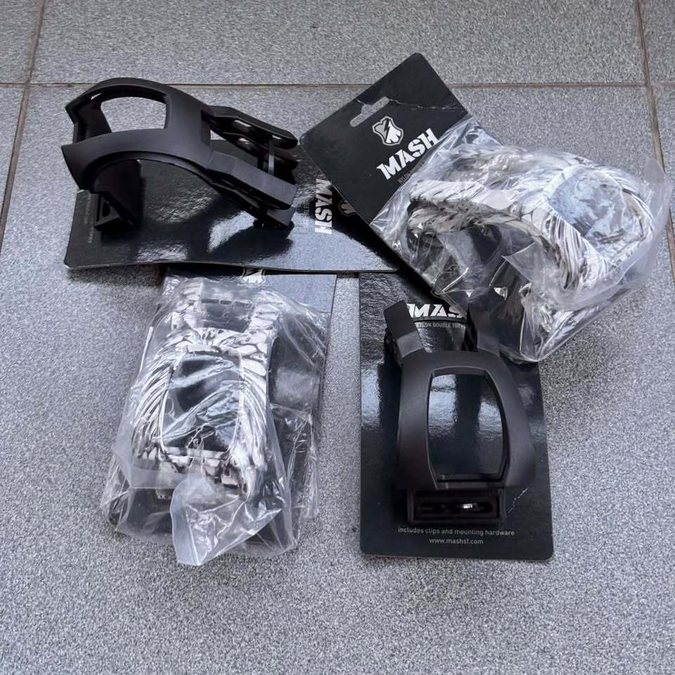 Toe Clip MASH Black Skull Fixie Fixed Gear