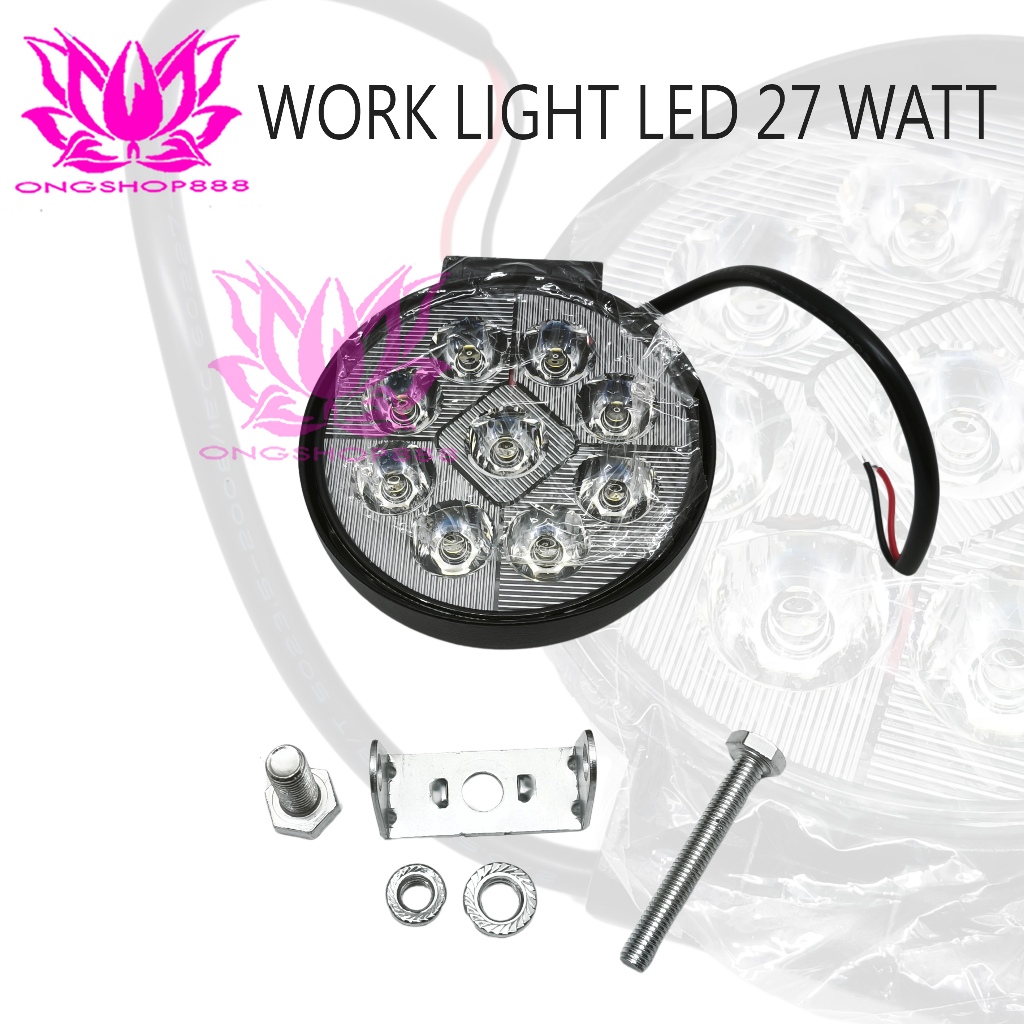 Lampu Work Light LED Circular 27W Forklift