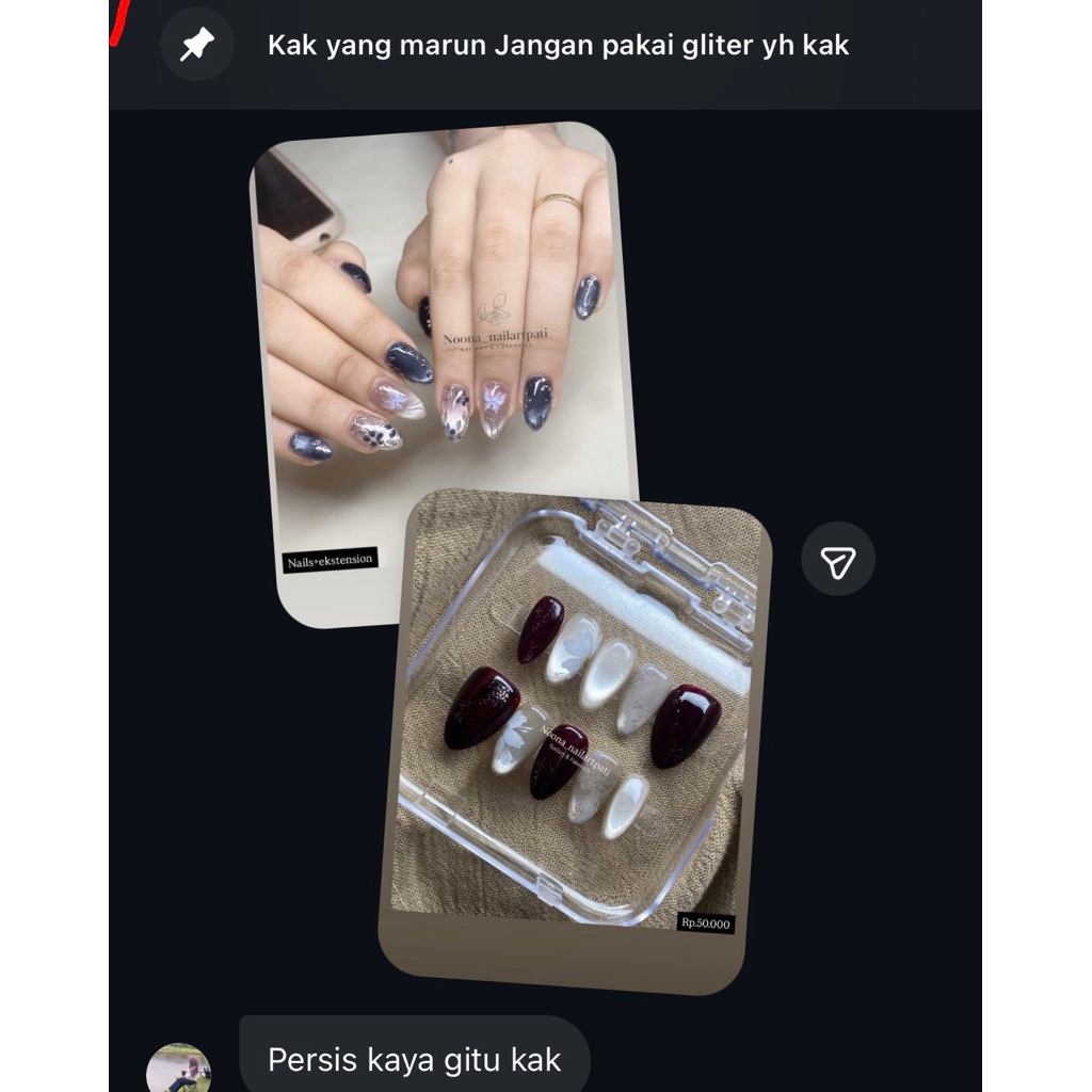 orderan press on kak windy
