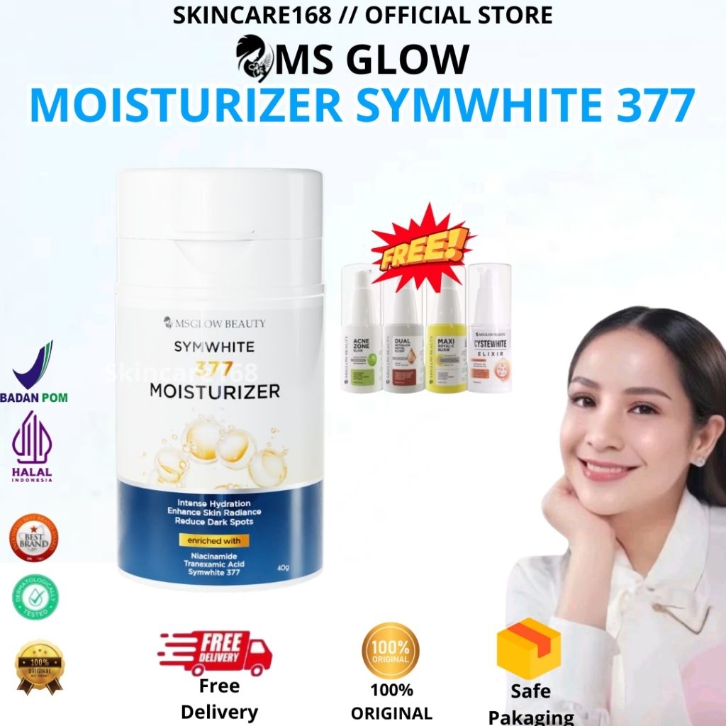 MS GLOW - MOISTURIZER SYMWHITE 377 FREE ELIXIR
