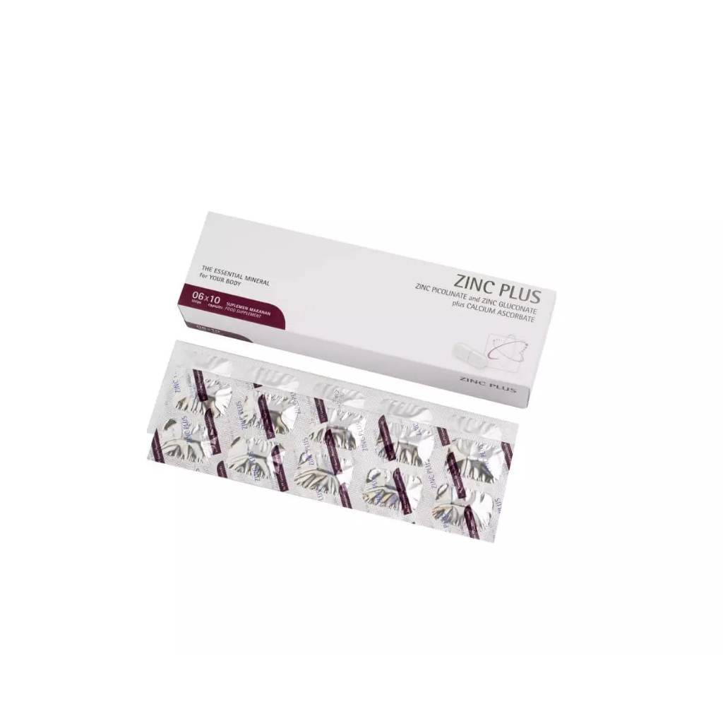 Zinc Plus Box 60 Kapsul - Suplemen Kesehatan