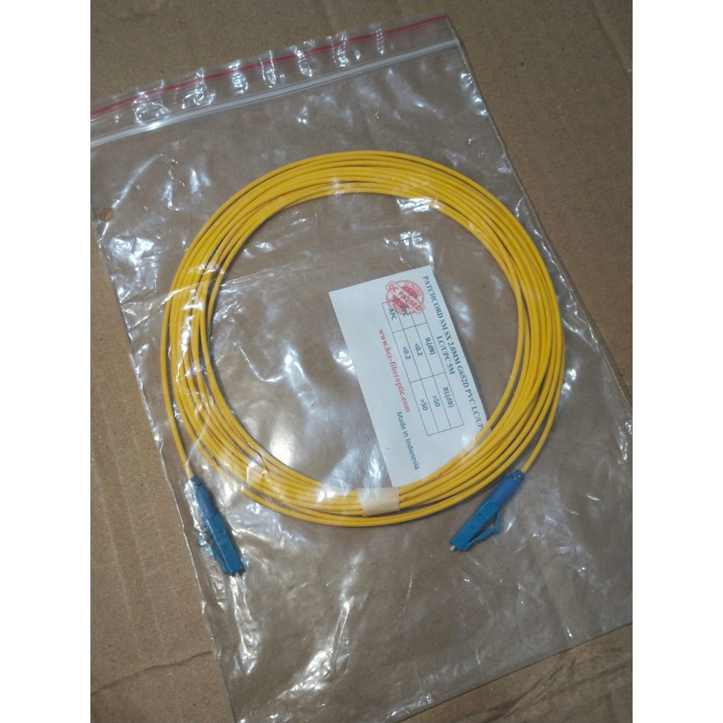 Patch Core LC-LC Simplex SingleMode 5 Meter