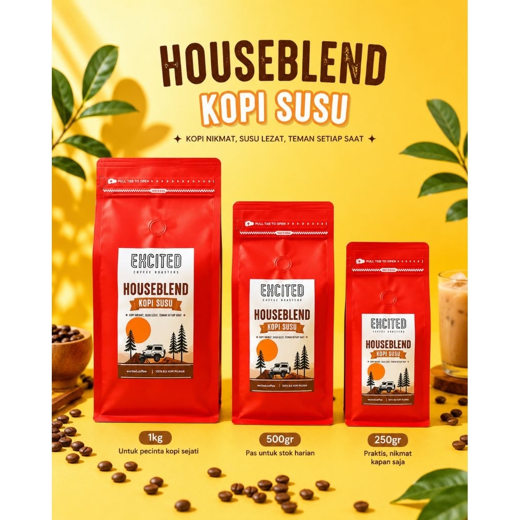 House blend kopi susu