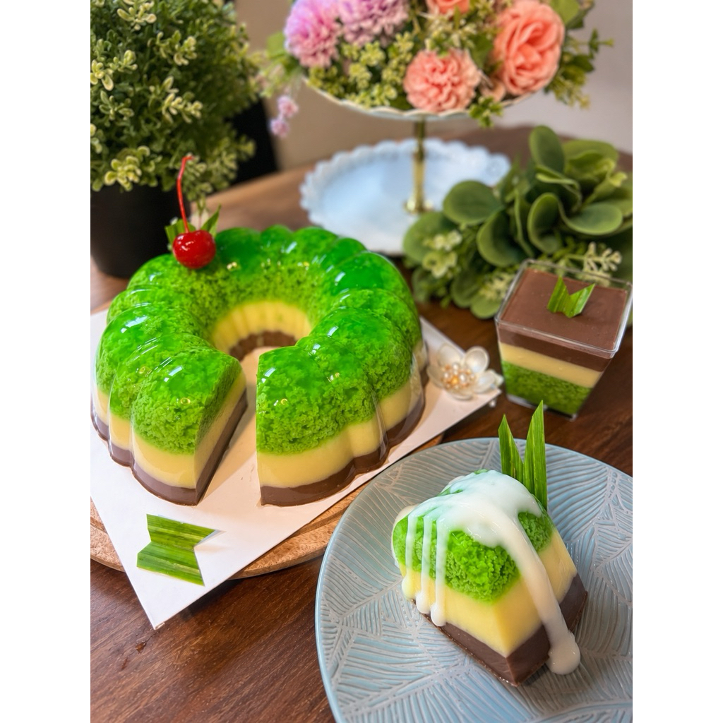 Pudding Lumut Pandan Butter Choco