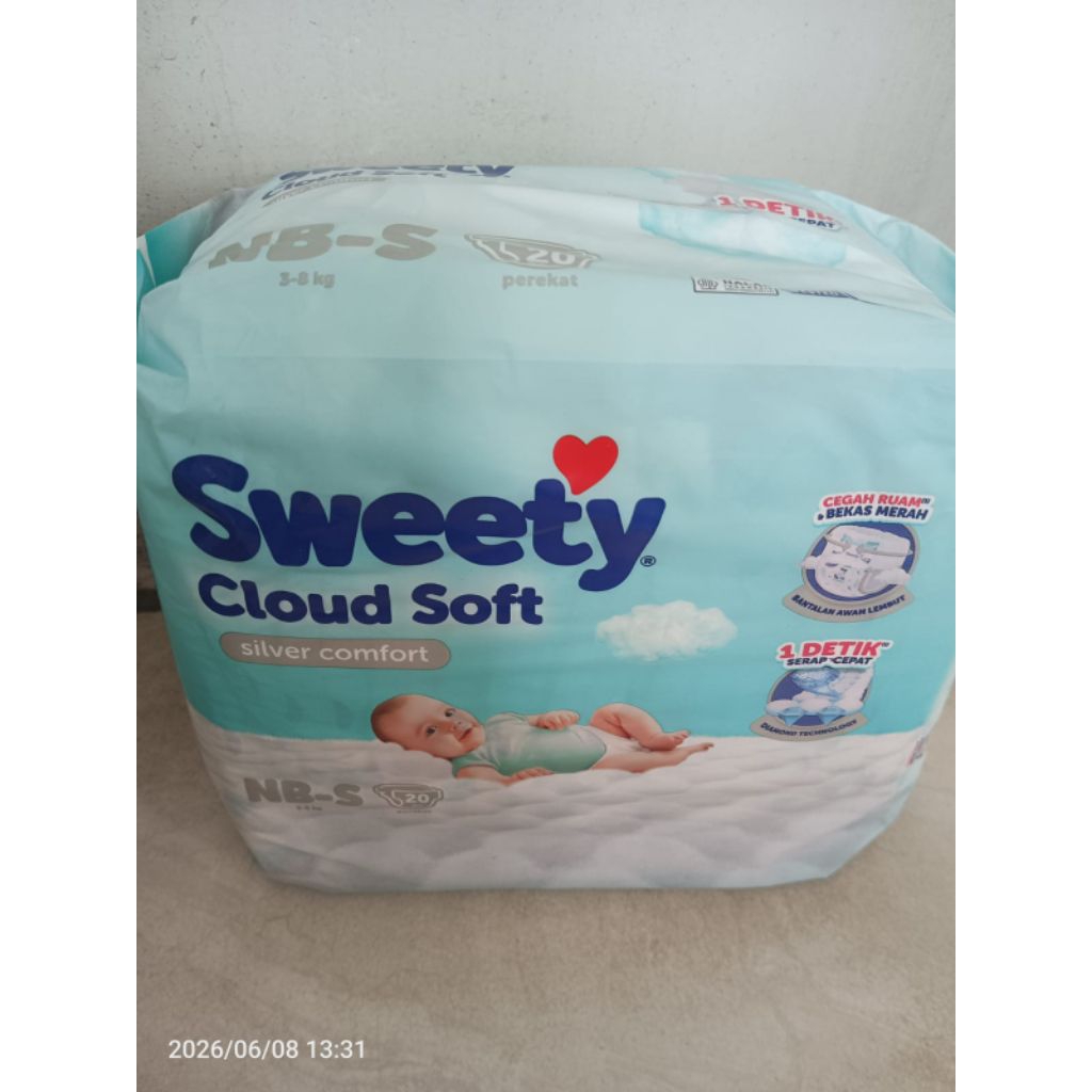 Sweety Cloud Soft Silver Comfort NB-S 20 Pcs