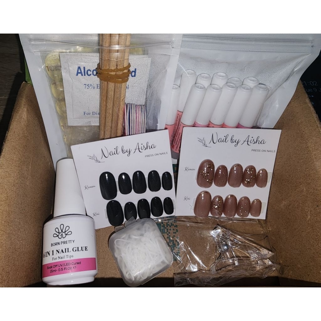 Nail Art Cat Eye 2pcs + Tool Kit