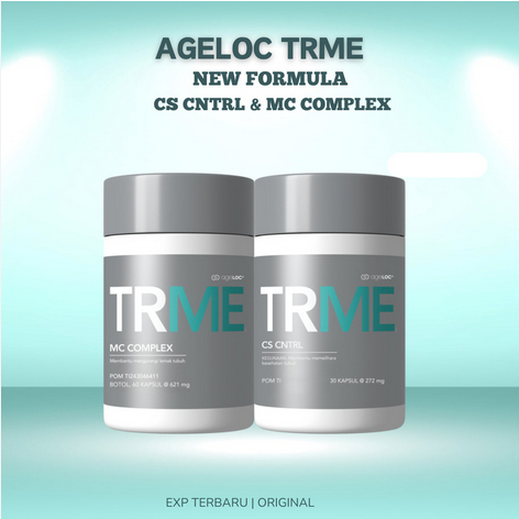 Suplemen TRME New Formula Dua Botol, CS CNTLR & MC Complex, Original, 60 Kapsul
