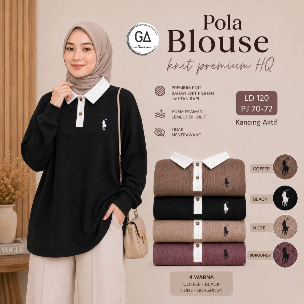 Pola Blouse Knit Premium
