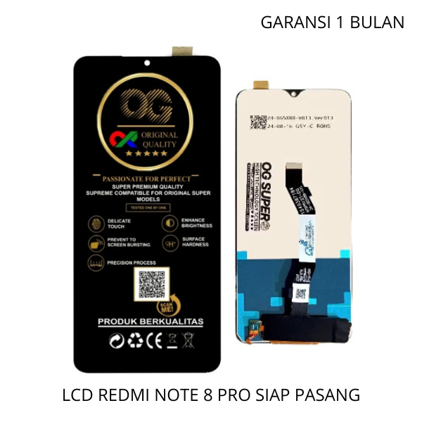 Lcd Touchscreen Redmi Note 8 Pro Fullset Siap Pasang