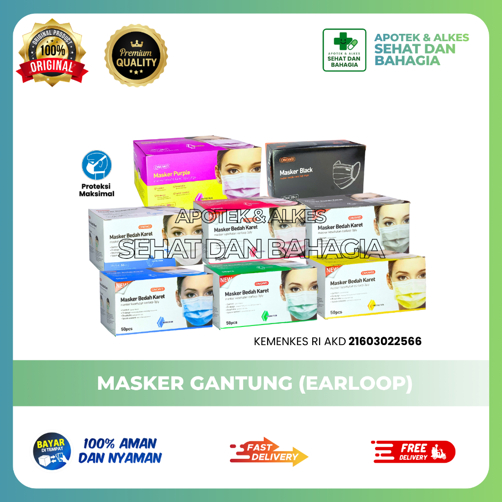 Masker Earloop (Masker Gantung)
