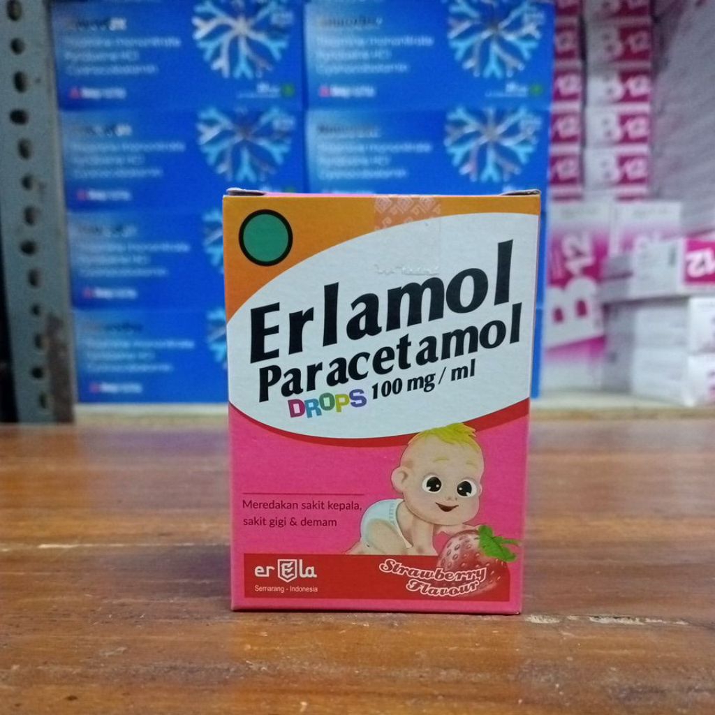 Erlamol drop 1 botol 15ml original