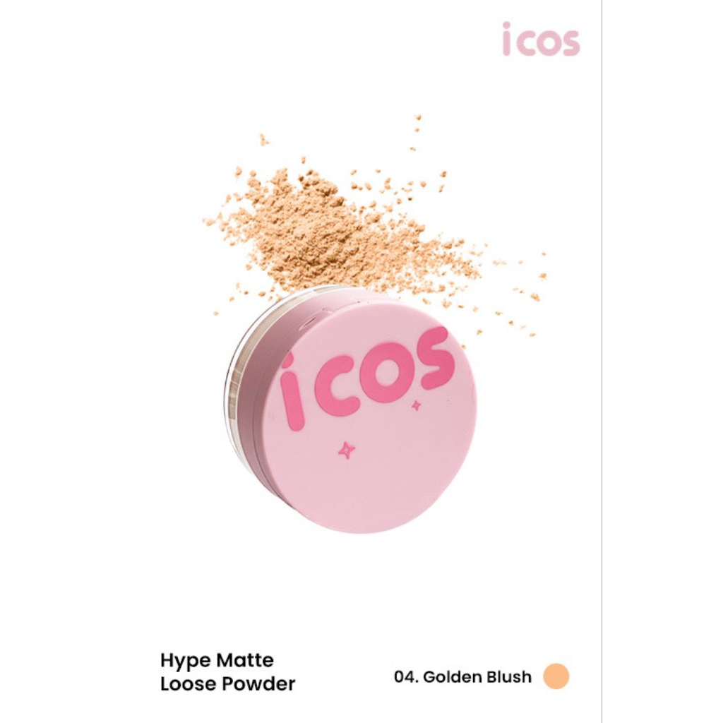 icos golden blush facepowder