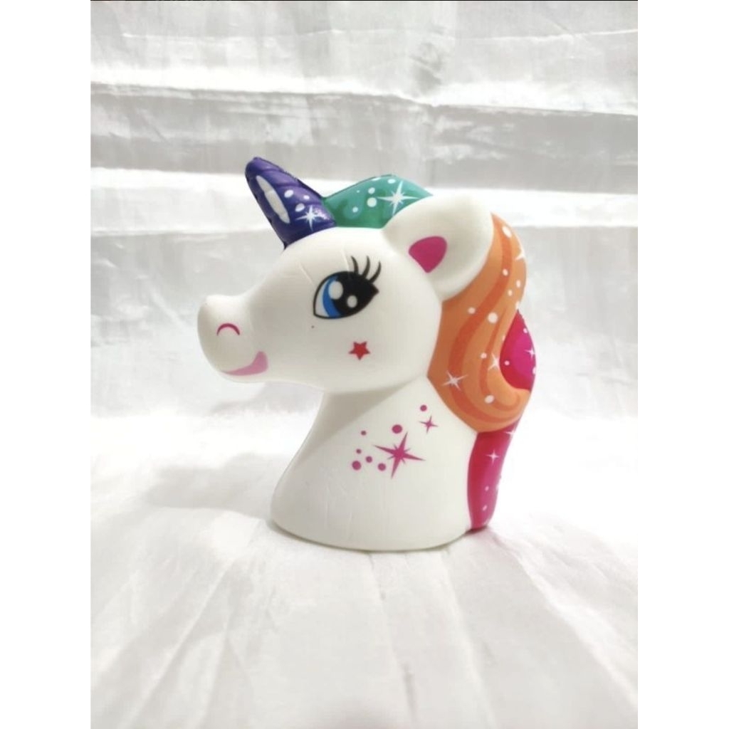 SQUISHY LICENSED UNICORN RAINBOW LENGKAP ADA OP