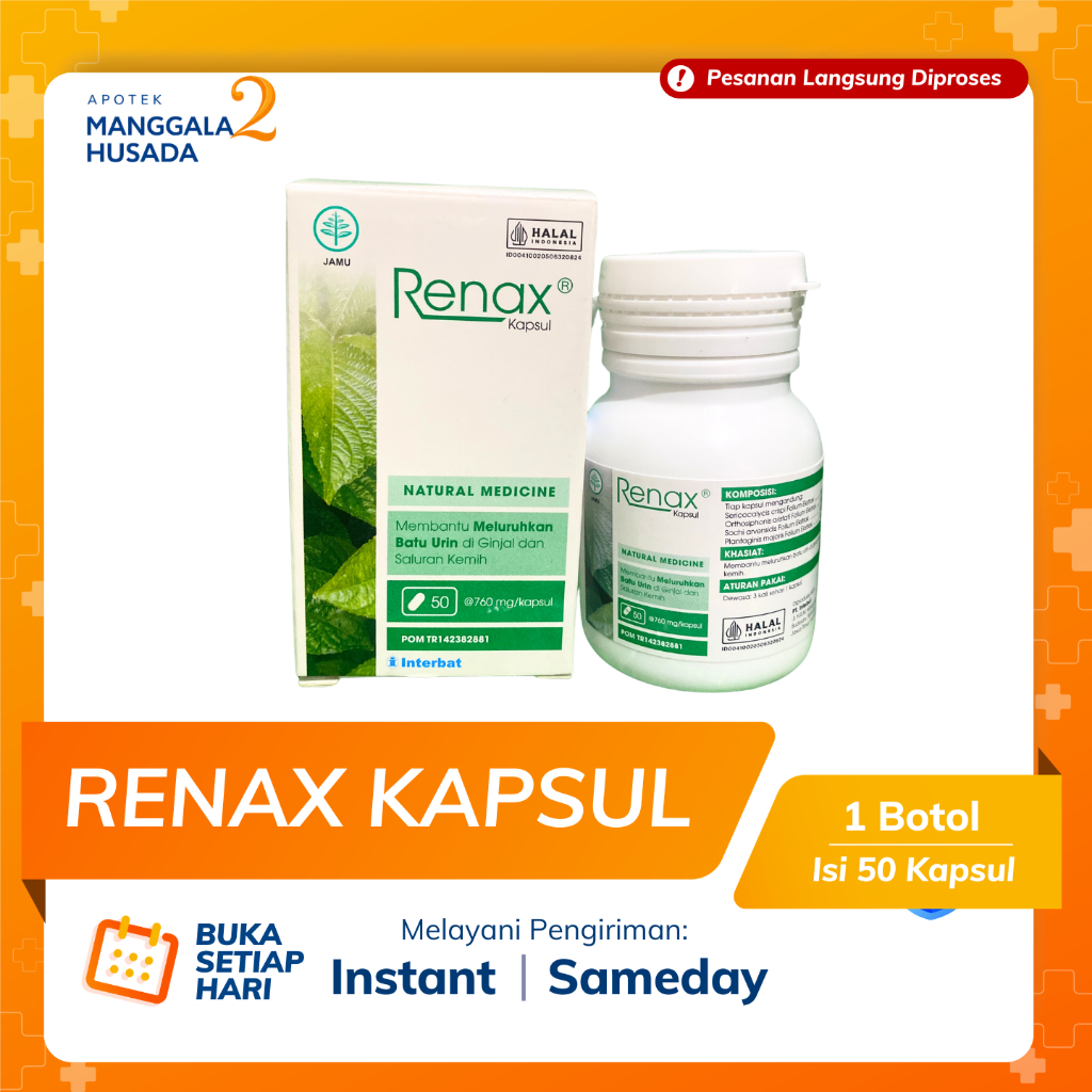RENAX KAPSUL PER BOTOL 50 KAPSUL