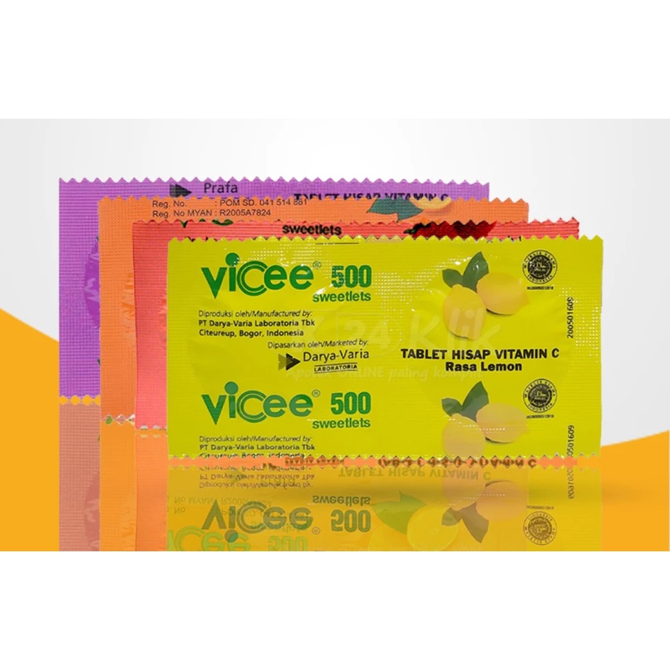 Vicee 500 Tablet Hisap Vitamin C